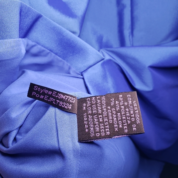 NEW Eliza J Size 8 Blue Belt Dress - Picture 5 of 7